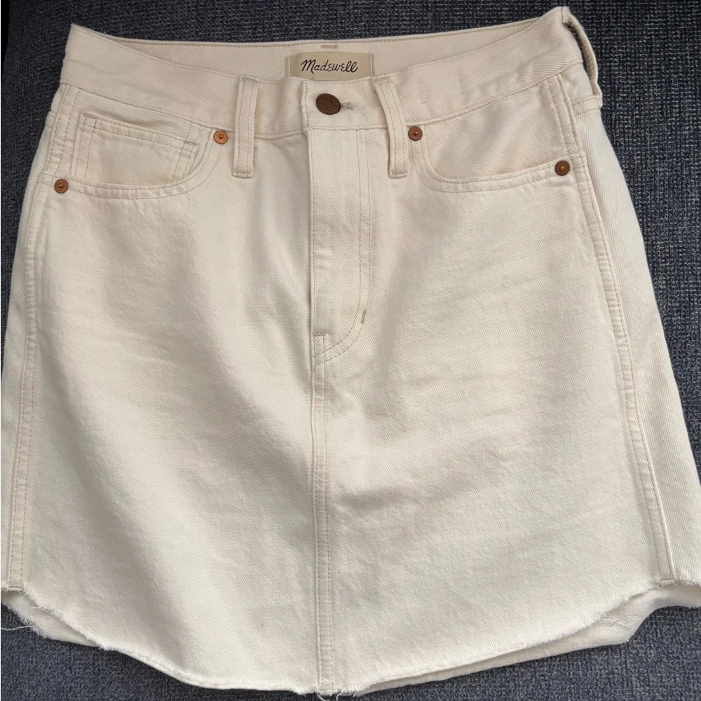 Madewell Dolphin Hem Mini Skirt - Picture 1 of 5